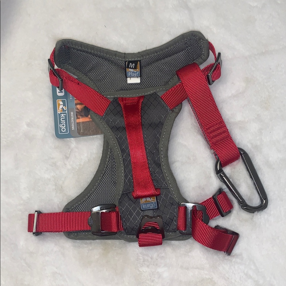 🪻 Kurgo Journey Air Polyester Reflective No Pull Red Dog Harness NWT M - Picture 8 of 11